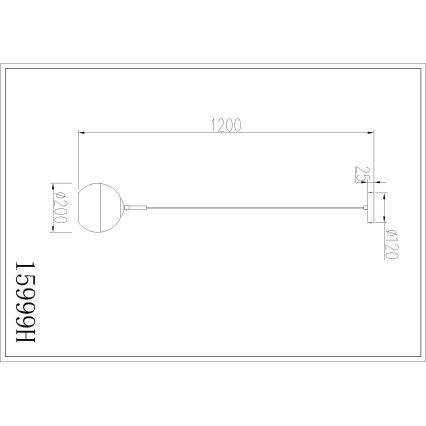 Globo - Riippuvalaisin vaijerilla 1xE27/60W/230V halkaisija 20 cm