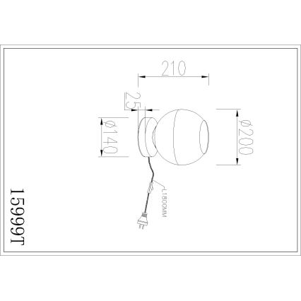 Globo - pöytälamppu 1xE27/60W/230V
