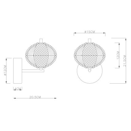 Globo - LED-seinävalaisin LED/7W/230V 3000/4500/6500K