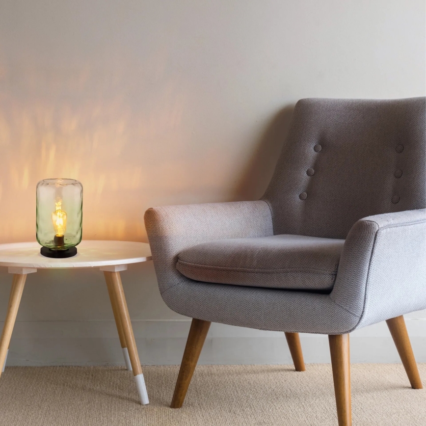 Globo - Pöytävalaisin 1xE27/60W/230V vihreä