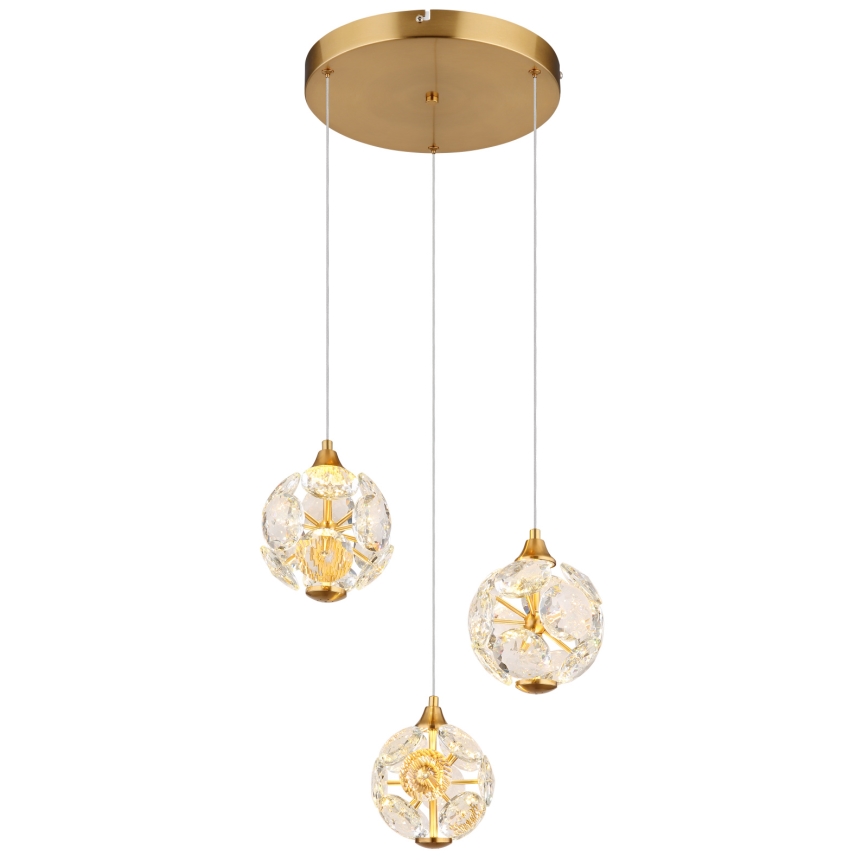 Globo - LED-riippuvalaisin langalla LED/24W/230V 3000K kultainen