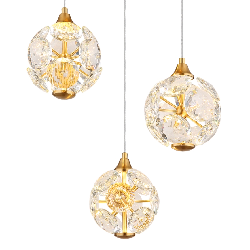 Globo - LED-riippuvalaisin langalla LED/24W/230V 3000K kultainen