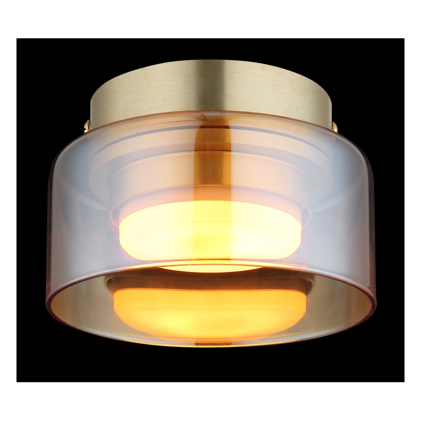 Globo - LED-kattovalaisin 1xGX53/6W/230V halkaisija 13 cm savuinen/ruskea