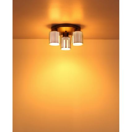 Globo - Kattovalaisin 3xE27/60W/230V kiiltävä kromi halkaisija 34,5 cm