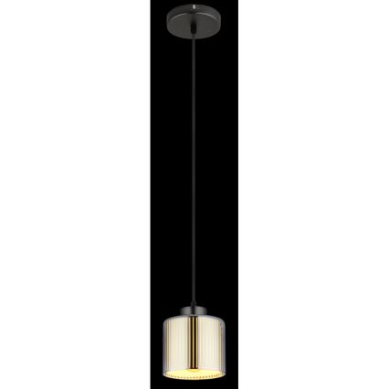 Globo - Kattokruunu johdossa 1xE27/60W/230V kiiltävä kromi halkaisija 14 cm