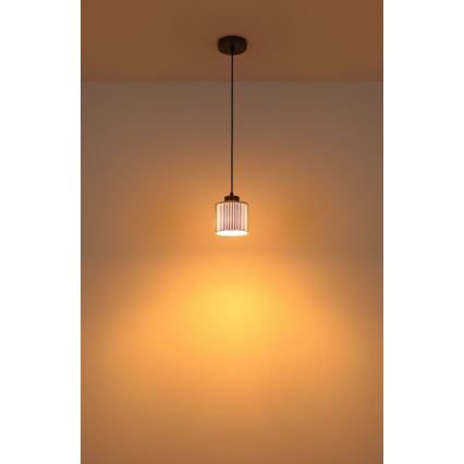 Globo - Kattokruunu johdossa 1xE27/60W/230V kiiltävä kromi halkaisija 14 cm