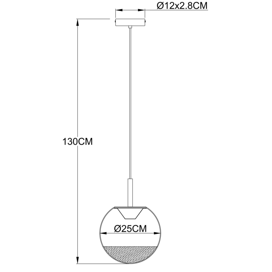 Globo - LED-riippuvalaisin vaijerilla LED/8W/230V
