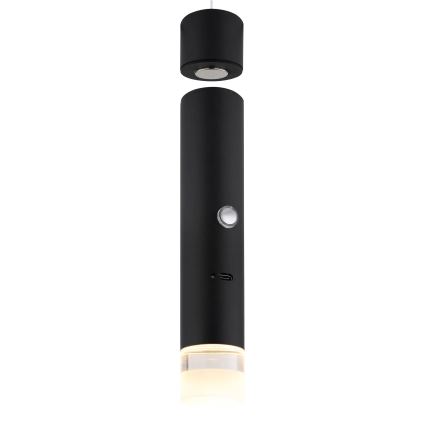 Globo - himmennettävä kosketusohjattu ladattava LED-valaisin 2-in-1 LED/2W/230/5V musta