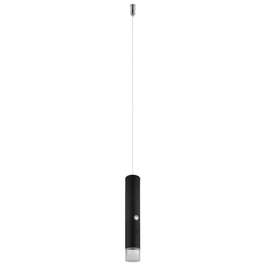 Globo - LED-himmennettävä kosketusohjattu ladattava 2-in-1 valaisin LED/2W/230/5V musta