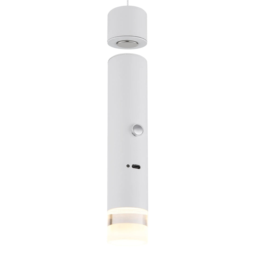 Globo - himmennettävä kosketusohjattu ladattava 2-in-1 LED/2W/230/5V valkoinen