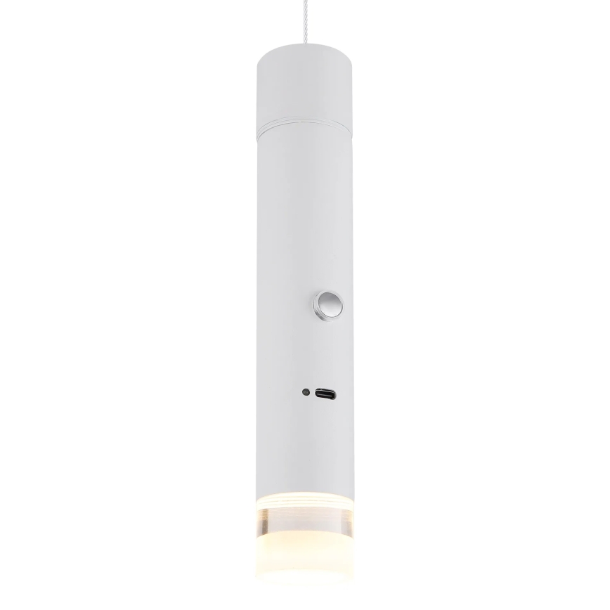 Globo - LED himmennettävä kosketusohjattu ladattava 2-in-1 valaisin LED/2W/230/5V valkoinen