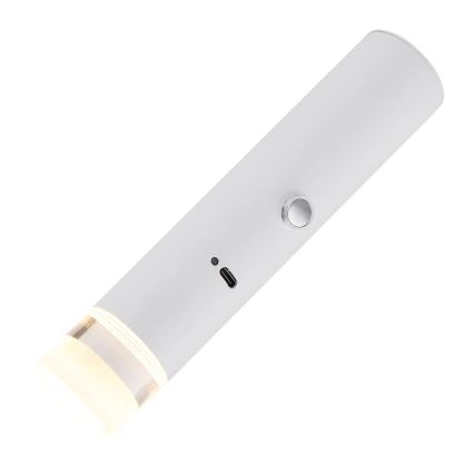 Globo - LED himmennettävä kosketusohjattu ladattava 2-in-1 valaisin LED/2W/230/5V valkoinen