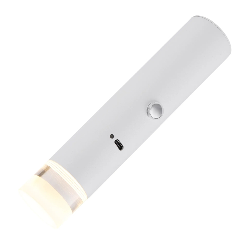 Globo - LED himmennettävä kosketusohjattu ladattava 2-in-1 valaisin LED/2W/230/5V valkoinen