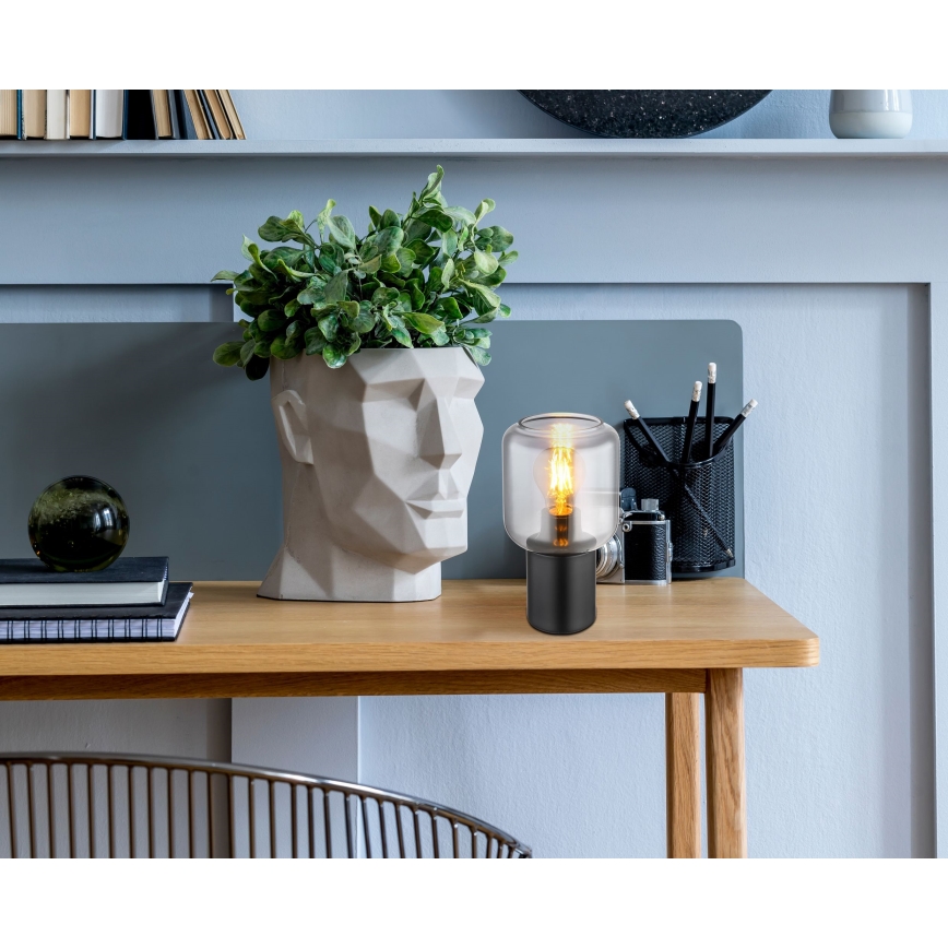 Globo - Pöytävalaisin 1xE27/40W/230V musta
