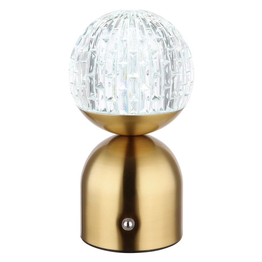 Globo - Himmennettävä LED-kosketuspöytävalaisin LED/2,5W/3,7V 2700/4000/6500K 1800 mAh USB messinki