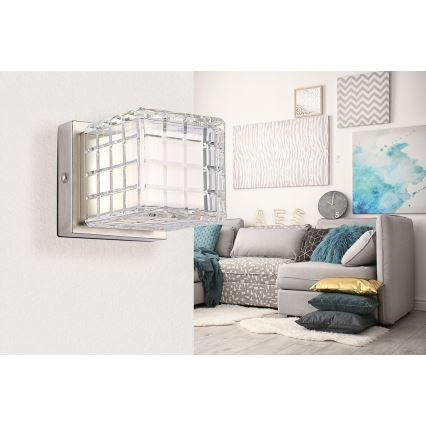 Globo - LED himmennettävä kosketuspöytävalaisin LED/2,5W/3,7V 2700K/4000K/6500K 1800 mAh USB mattakromi