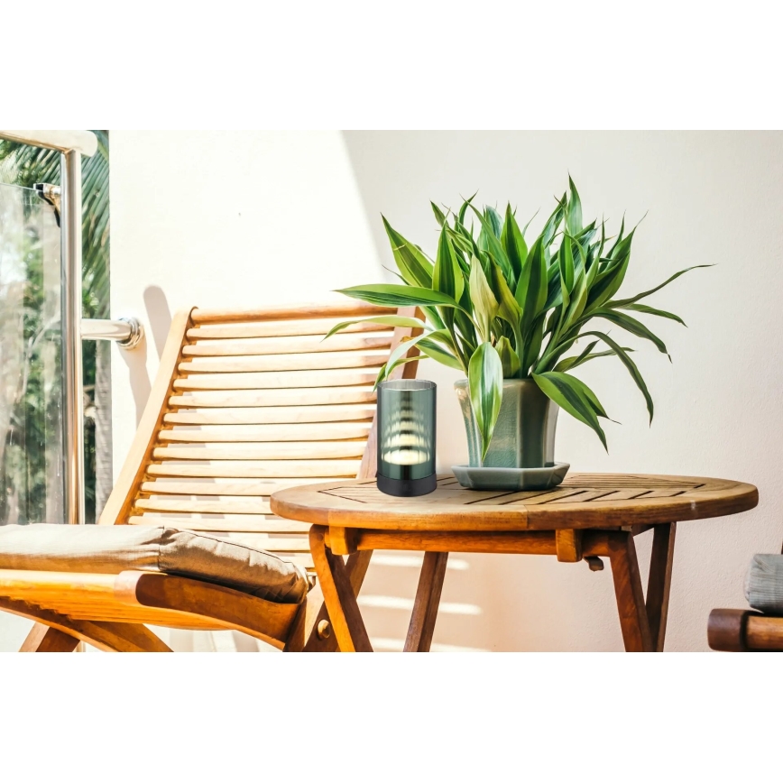 Globo - LED Ulkotila himmennettävä ladattava kosketus pöytävalaisin LED/2W/3,7V 2700/4000/6500K 1200mAh IP44 vihreä