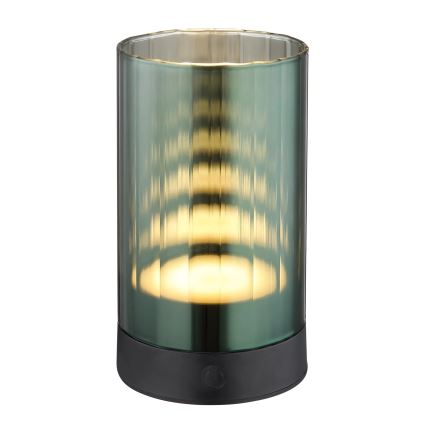 Globo - LED Ulkotila himmennettävä ladattava kosketus pöytävalaisin LED/2W/3,7V 2700/4000/6500K 1200mAh IP44 vihreä