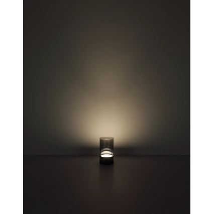 Globo - LED Ulkotila himmennettävä ladattava kosketus pöytävalaisin LED/2W/3,7V 2700/4000/6500K 1200mAh IP44 harmaa