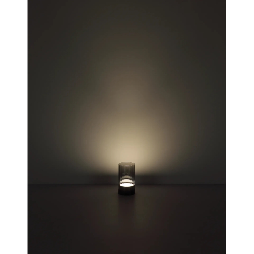 Globo - LED Ulkotila himmennettävä ladattava kosketus pöytävalaisin LED/2W/3,7V 2700/4000/6500K 1200mAh IP44 harmaa