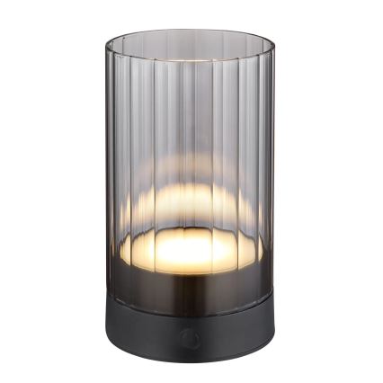 Globo - LED Ulkotila himmennettävä ladattava kosketus pöytävalaisin LED/2W/3,7V 2700/4000/6500K 1200mAh IP44 harmaa