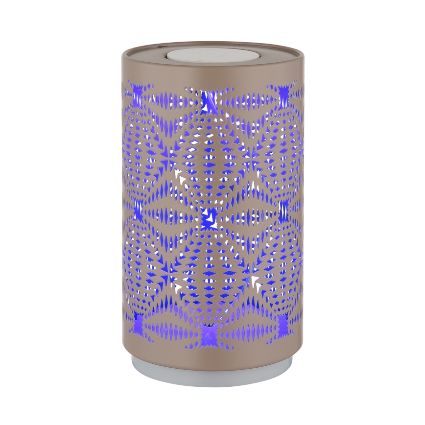 Globo - LED RGB kosketuksella ladattava pöytävalaisin LED/1W/5V 500 mAh ruskea