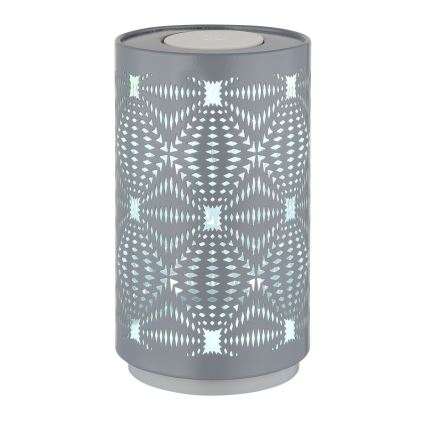 Globo - LED RGB kosketuksella ladattava pöytävalaisin LED/1W/5V 500 mAh harmaa