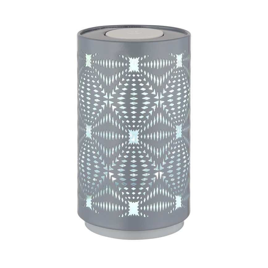 Globo - LED RGB kosketuksella ladattava pöytävalaisin LED/1W/5V 500 mAh harmaa