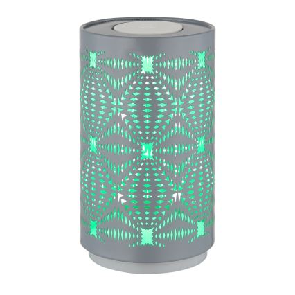 Globo - LED RGB kosketuksella ladattava pöytävalaisin LED/1W/5V 500 mAh harmaa