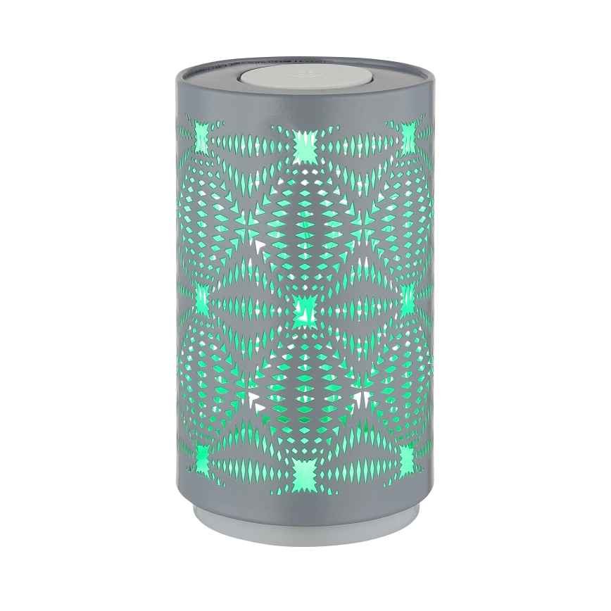 Globo - LED RGB kosketuksella ladattava pöytävalaisin LED/1W/5V 500 mAh harmaa