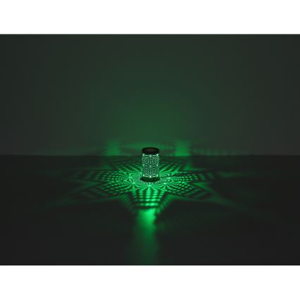 Globo - LED RGB kosketuksella ladattava pöytävalaisin LED/1W/5V 500 mAh harmaa