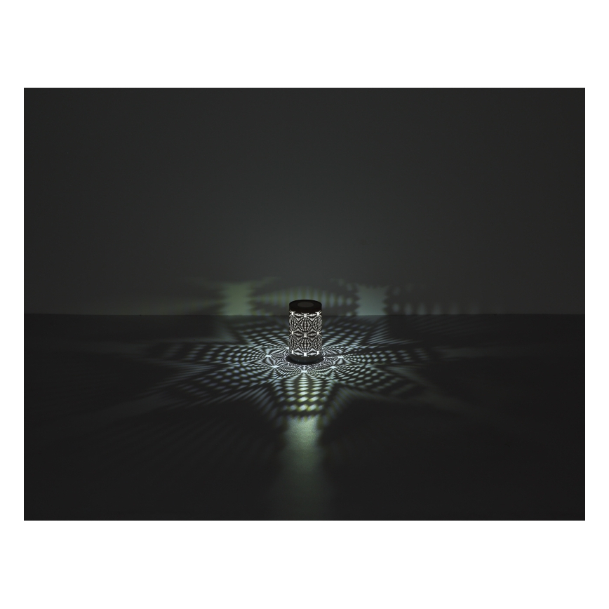 Globo - LED RGB kosketuksella ladattava pöytävalaisin LED/1W/5V 500 mAh harmaa