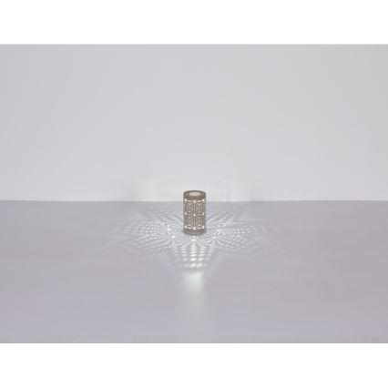 Globo - LED RGB kosketuksella ladattava pöytävalaisin LED/1W/5V 500 mAh harmaa