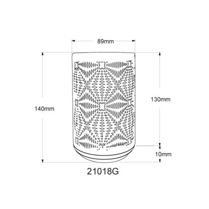 Globo - LED RGB kosketuksella ladattava pöytävalaisin LED/1W/5V 500 mAh harmaa