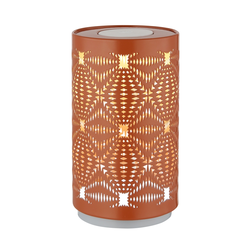 Globo - LED RGB kosketuksella ladattava pöytävalaisin LED/1W/5V 500 mAh kuparinvärinen