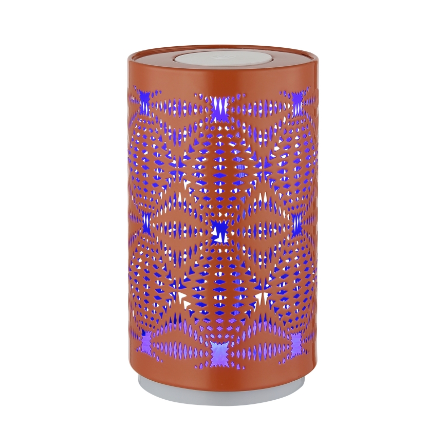 Globo - LED RGB kosketuksella ladattava pöytävalaisin LED/1W/5V 500 mAh kuparinvärinen