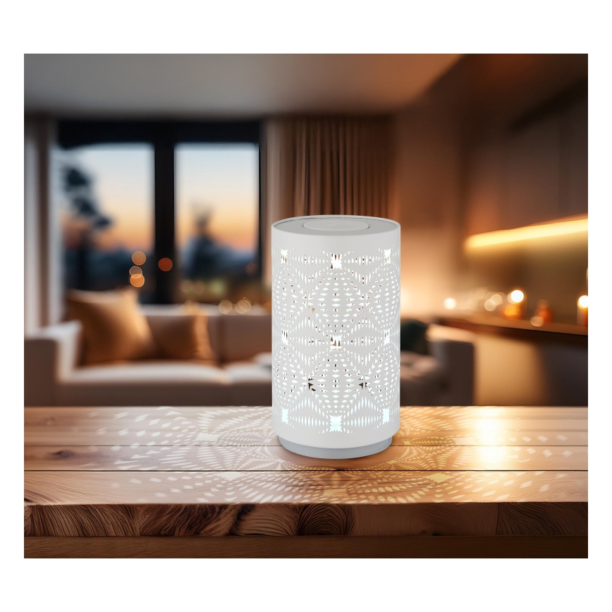 Globo - LED RGB kosketuksella ladattava pöytävalaisin LED/1W/5V 500 mAh valkoinen