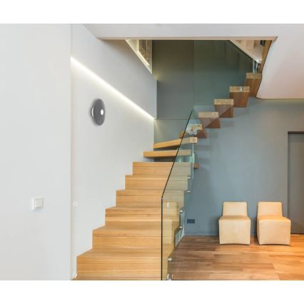 Globo - LED ulkokäyttöön tarkoitettu ladattava kosketuspöytävalaisin LED/3W/3,7V 1800/2700/3000K IP44 1800 mAh harmaa