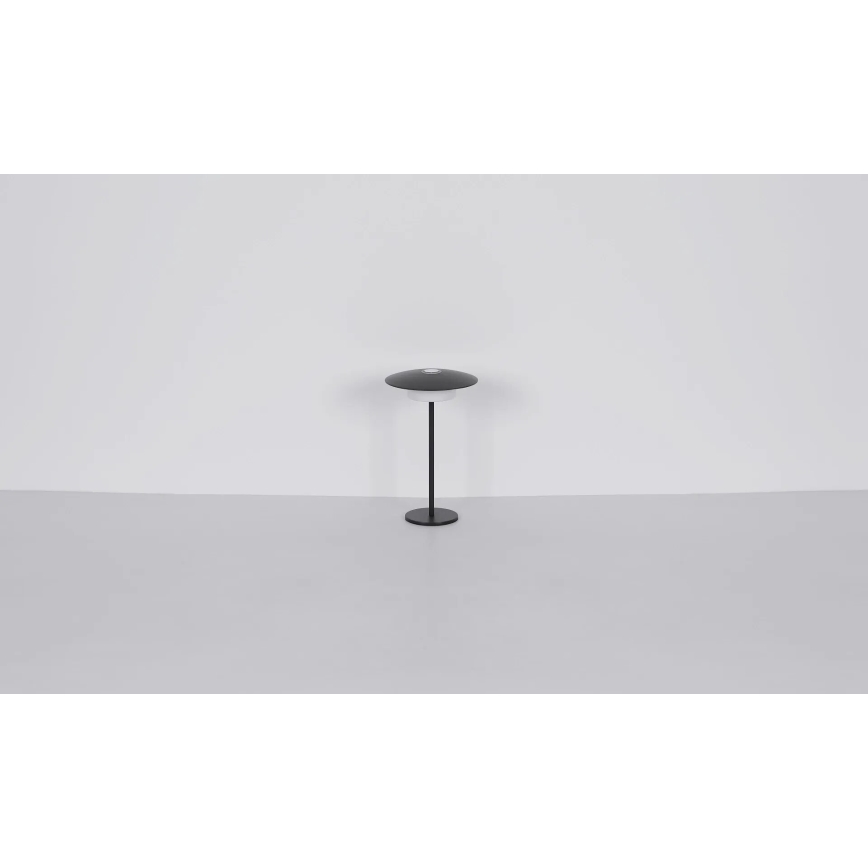 Globo - LED Ulkokäyttöön tarkoitettu ladattava kosketusohjattu pöytävalaisin LED/3W/3,7V 1800/2700/3000K IP44 1800 mAh harmaa