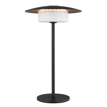 Globo - LED-ulkovalaisin ladattavalla kosketuspöytävalolla LED/3W/3,7V 1800/2700/3000K IP44 1800 mAh musta