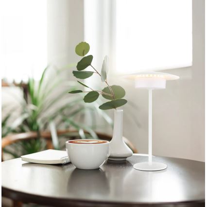 Globo - LED-ulkovalaisin ladattavalla kosketuspöytävalaisimella LED/3W/3,7V 1800/2700/3000K IP44 1800 mAh valkoinen