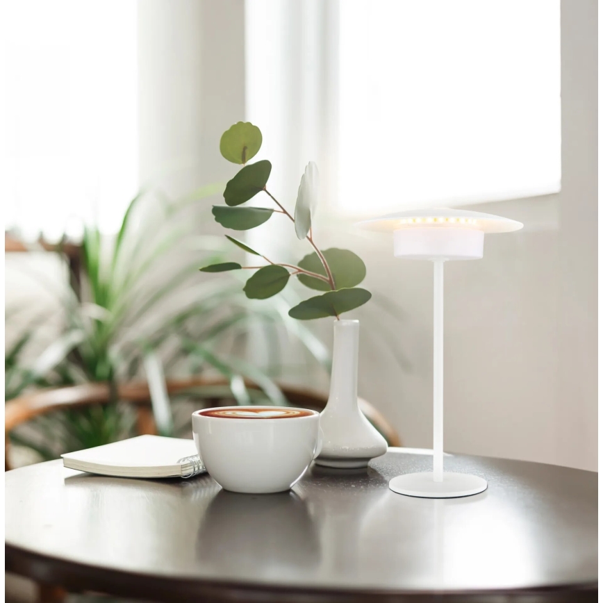 Globo - LED-ulkovalaisin ladattavalla kosketuspöytävalaisimella LED/3W/3,7V 1800/2700/3000K IP44 1800 mAh valkoinen