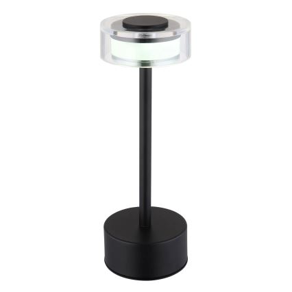 Globo - LED Himmennettävä ladattava kosketuspöytävalaisin LED/2,5W/3,7V 2700/4000/6500K 1800mAh musta