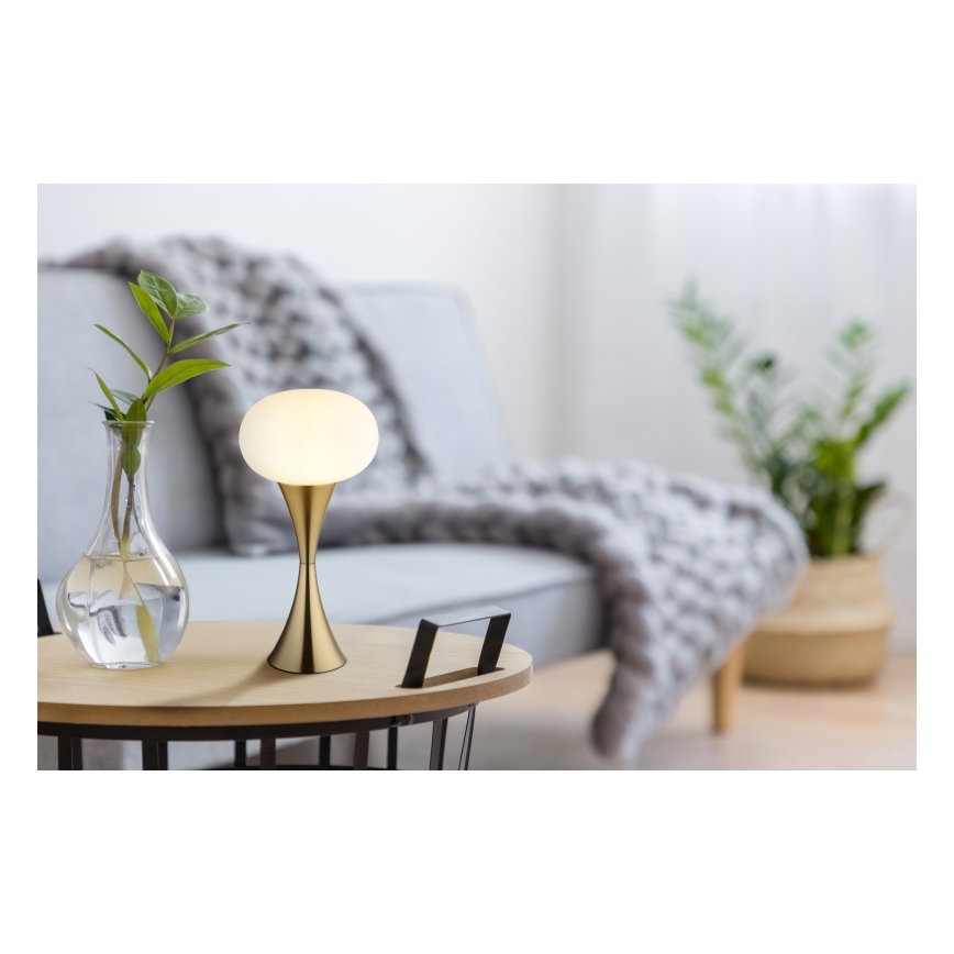 Globo - Kultainen pöytälamppu 1xE14/25W/230V
