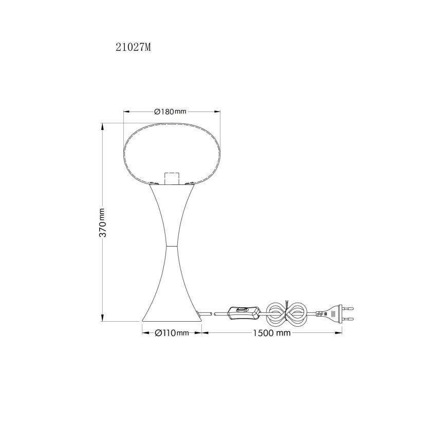Globo - Kultainen pöytälamppu 1xE14/25W/230V