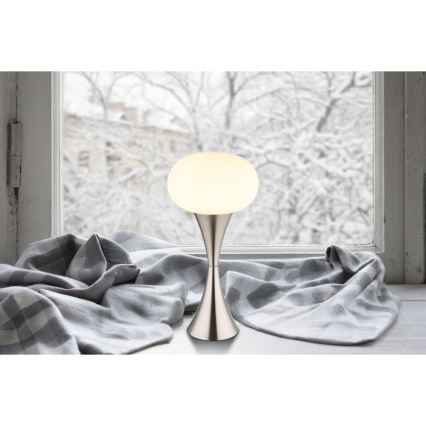 Globo - Pöytävalaisin 1xE14/25W/230V mattakromi