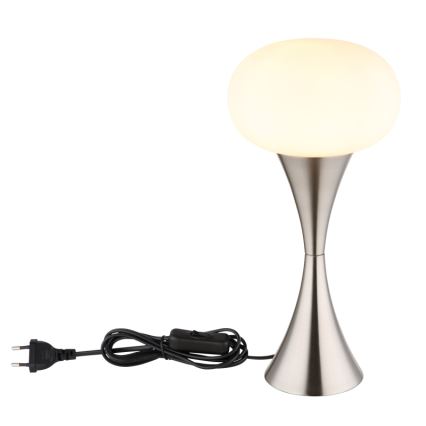 Globo - Pöytävalaisin 1xE14/25W/230V mattakromi