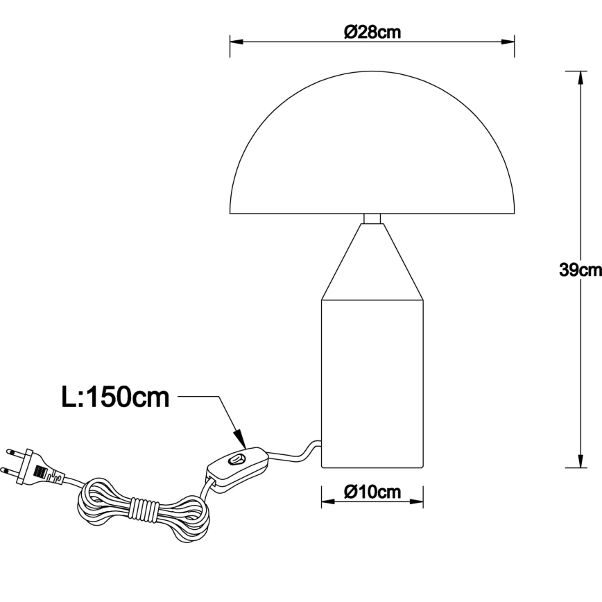 Globo - Pöytävalaisin 2xE27/40W/230V