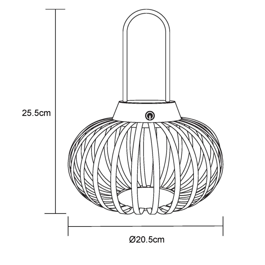 Globo - LED-himmennettävä kosketusohjattu ladattava pöytälamppu LED/1W/3,7V 1500 mAh