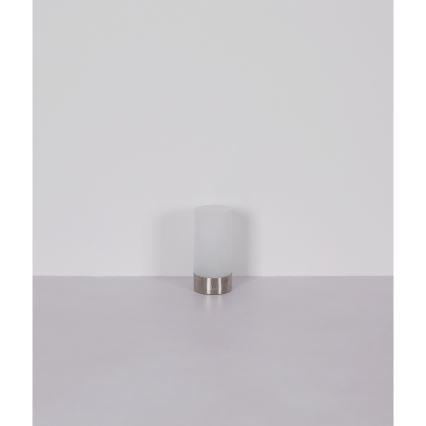 Globo - LED RGBW himmennettävä kosketusohjattu ulkokäyttöön tarkoitettu pöytävalaisin LED/1,8W/5V 1500 mAh IP44 mattakromi